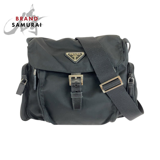 Prada Nylon Tessuto Triangle Logo Shoulder Bag