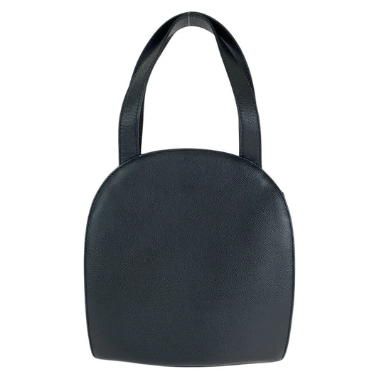 Celine Vintage Black Leather Tote Bag