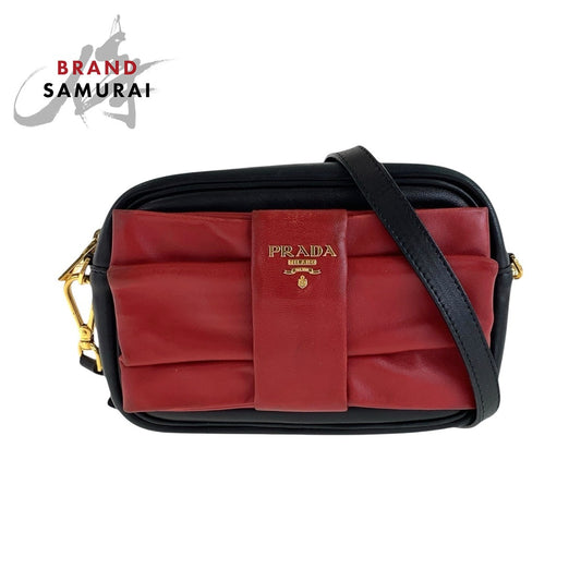 Prada Leather Ribbon Shoulder Bag