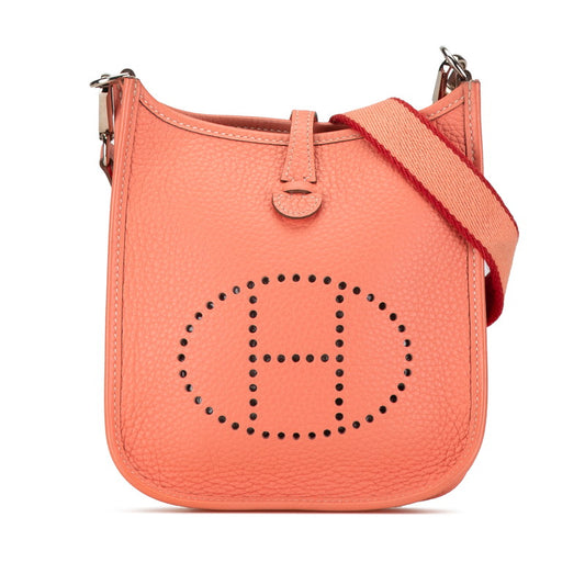 Hermes Evelyne TPM Clemence Pink Shoulder Bag