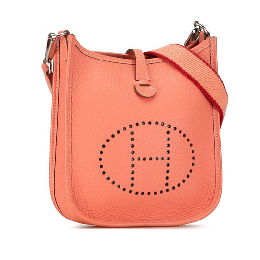 Hermes Evelyne TPM Clemence Pink Shoulder Bag