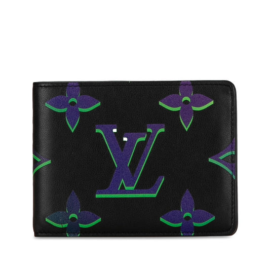 Louis Vuitton Monogram Compact Wallet M82297 Black