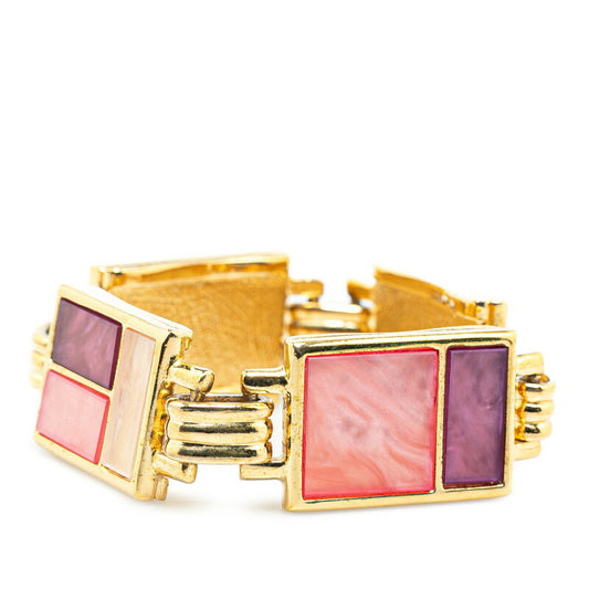 Yves Saint Laurent Vintage Square Bracelet Gold