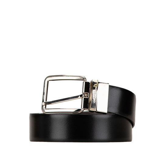 Versace Leather Belt Black