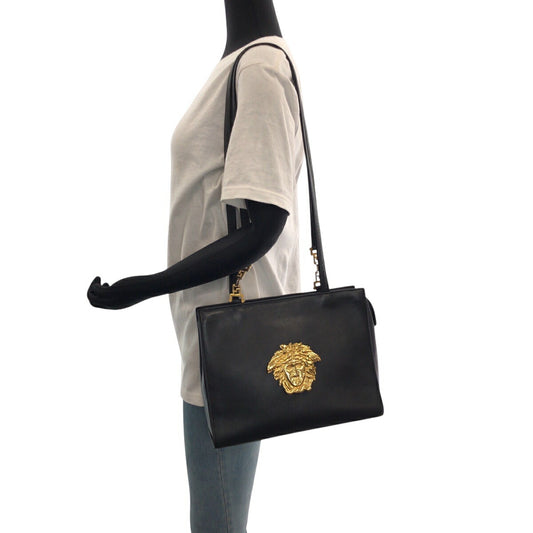 Versace Leather Medusa Shoulder Bag