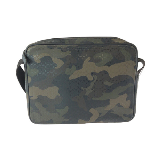 Coach Leather Camouflage Shoulder Bag