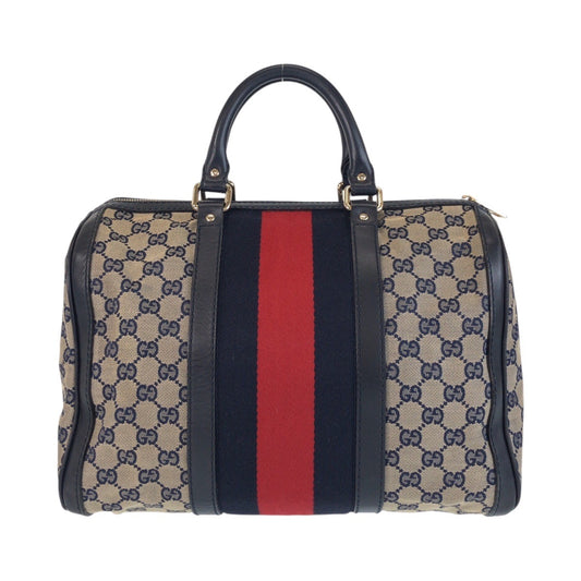 Gucci GG Canvas Leather Handbag