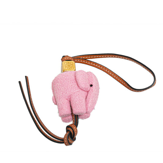 Loewe Anagram Elephant Bag Charm Felt Leather