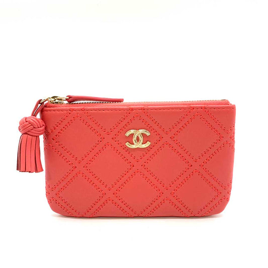 Chanel Lambskin Mini Pouch Pink