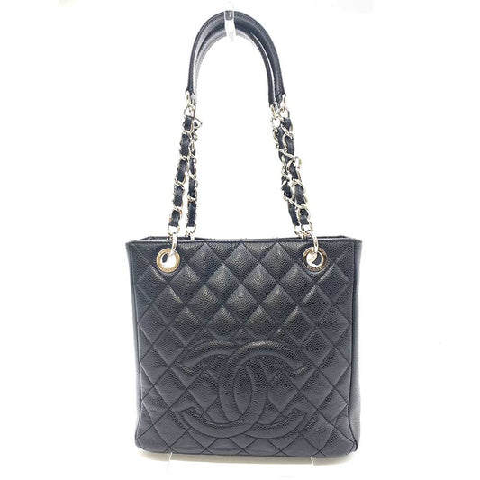 Chanel Caviar Skin Chain Tote Bag