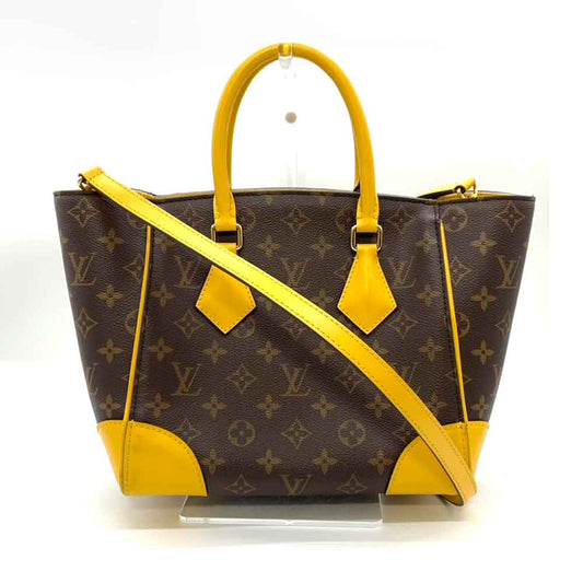 Louis Vuitton Phoenix PM Tote Bag Brown Yellow