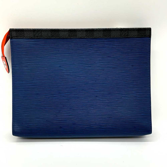 Louis Vuitton Pochette Voyage MM Clutch Navy