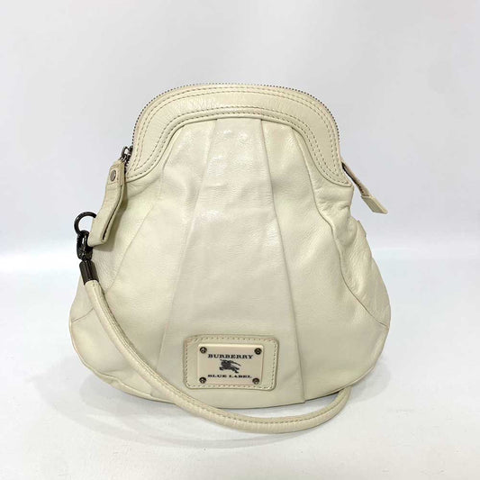 Burberry Leather Shoulder Bag White