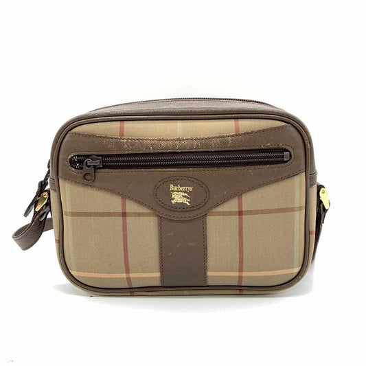 Burberry Nylon Canvas Leather Crossbody Bag