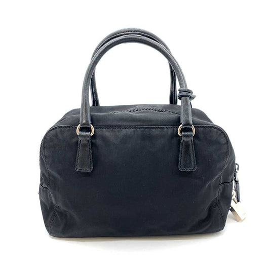 Prada Nylon Evening Bear Handbag Black