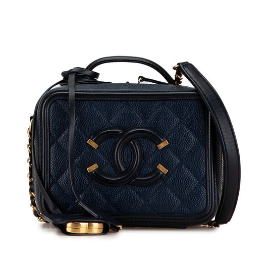 Chanel Caviar CC Filigree 2WAY Handbag