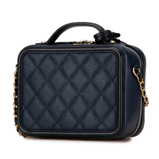 Chanel Caviar CC Filigree 2WAY Handbag