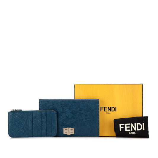 Fendi Peekaboo Selleria Leather Long Wallet