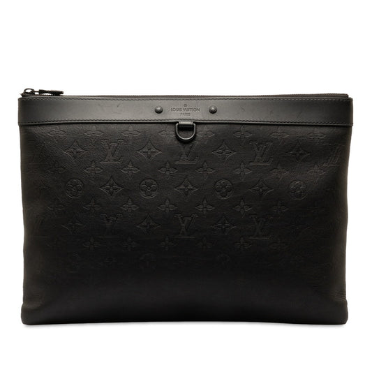 Louis Vuitton Monogram Shadow Pochette Discovery GM Clutch Bag