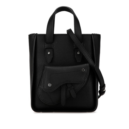 Dior Saddle Mini Tote Bag Leather