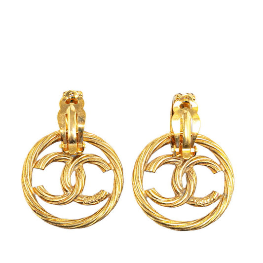 Chanel Gold Plated Earrings