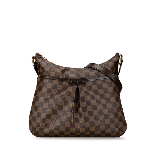 Louis Vuitton Damier Bloomsbury PM Shoulder Bag Brown PVC Leather