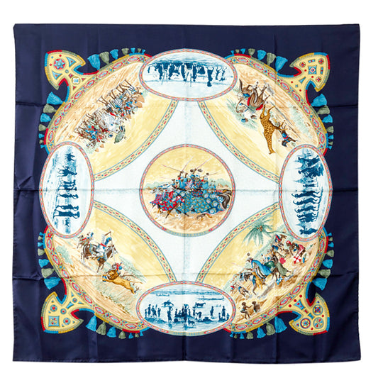 Hermes Silk Scarf Cavaliers Peuls 90cm