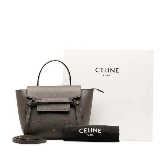 Celine Nano Belt Bag Leather Handbag