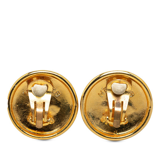 Hermes Pegasus Gold Plated Earrings