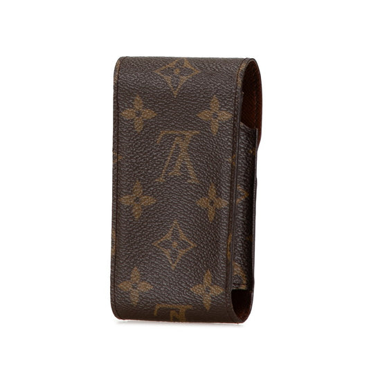 Louis Vuitton Monogram Cigarette Case Brown PVC Leather