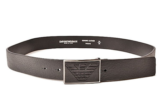 Emporio Armani Embossed Leather Belt