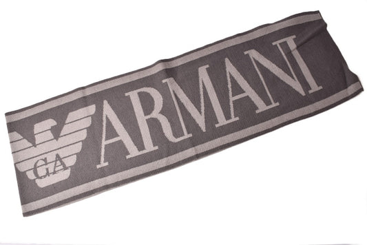 Emporio Armani Scarf Winter Stole Gray