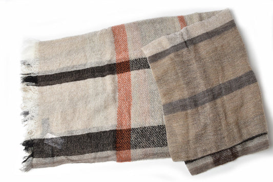 Emporio Armani Scarf Check Beige/Brown