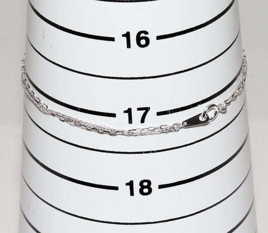 K18WG White Gold Double Chain Bracelet