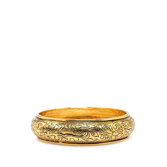 Yves Saint Laurent Gold Plated Bangle Bracelet