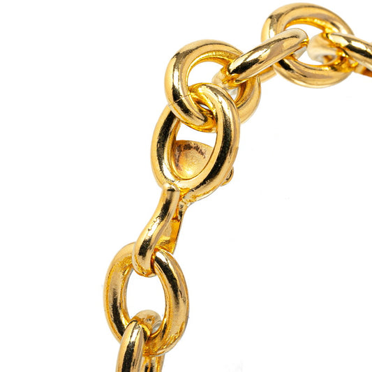 Chanel Vintage Coco Mark Necklace Gold