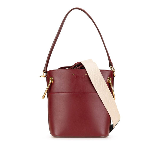 Chloe Roy Leather 2WAY Handbag Bordeaux