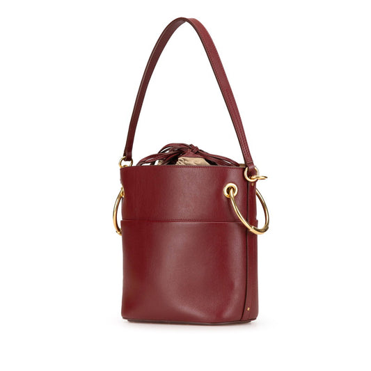 Chloe Roy Leather 2WAY Handbag Bordeaux