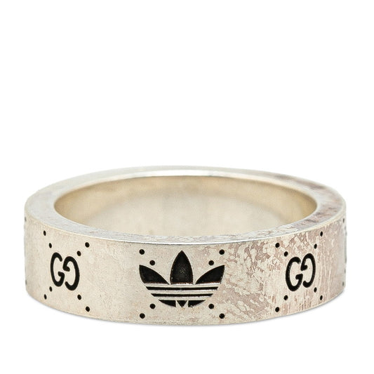 Gucci x Adidas Silver Engraving Ring