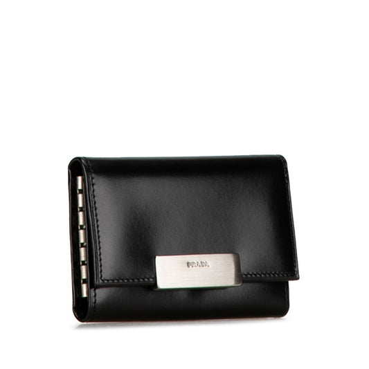 Prada Leather Key Case M222C Black