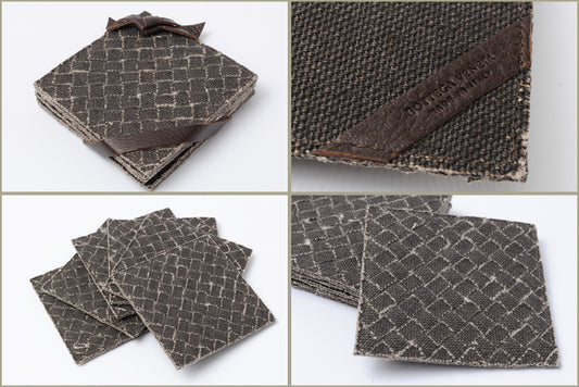 Bottega Veneta Intrecciato Coaster Set of 6