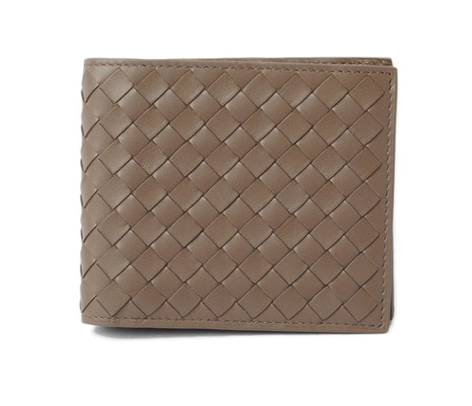 Bottega Veneta Intrecciato Leather Wallet Khaki