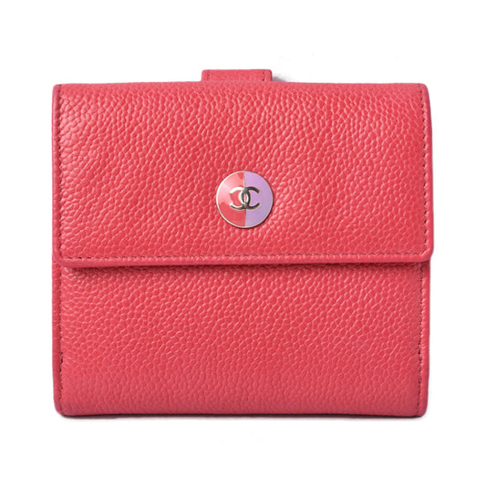 Chanel Caviar Skin Bicolor Wallet