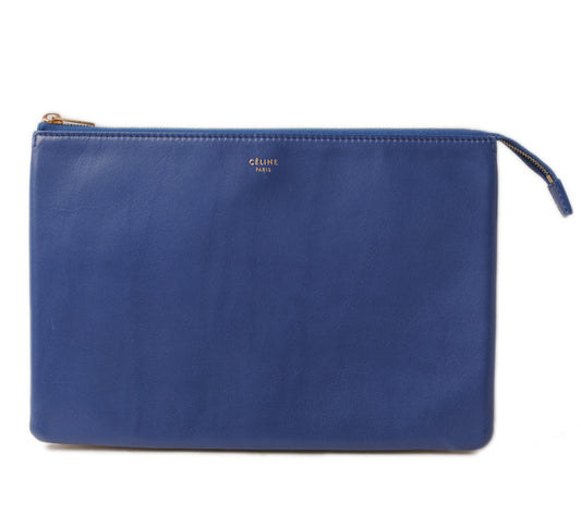 Celine Bicolor Lambskin Clutch Bag