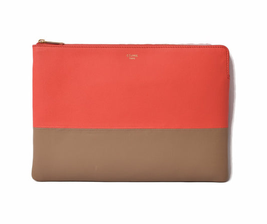 Celine Leather Clutch Bag iPad Case