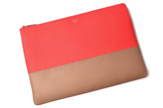 Celine Leather Clutch Bag iPad Case