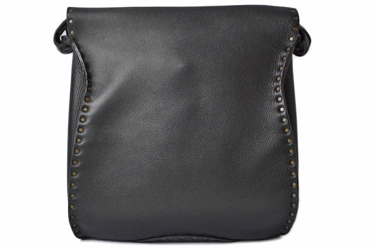 Celine Embossed Leather Shoulder Bag Black