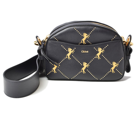 Chloe Shoulder Bag Clutch Little Horse Embroidery