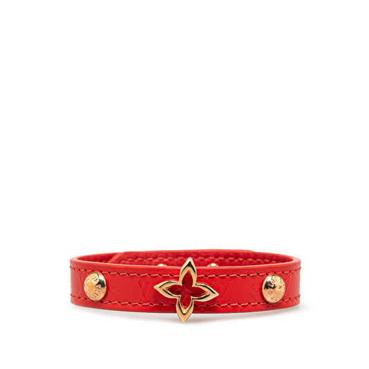 Louis Vuitton Monogram Flower Leather Bracelet M6535