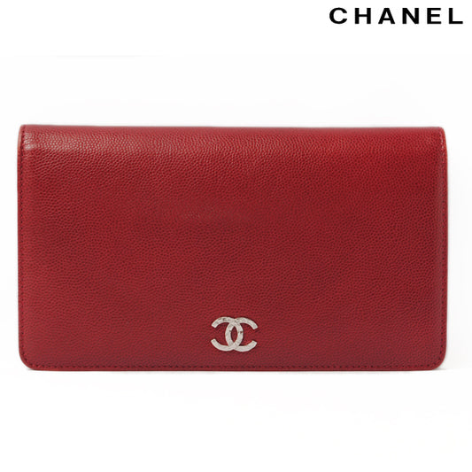 Chanel Mini Caviar Skin Long Wallet A46314